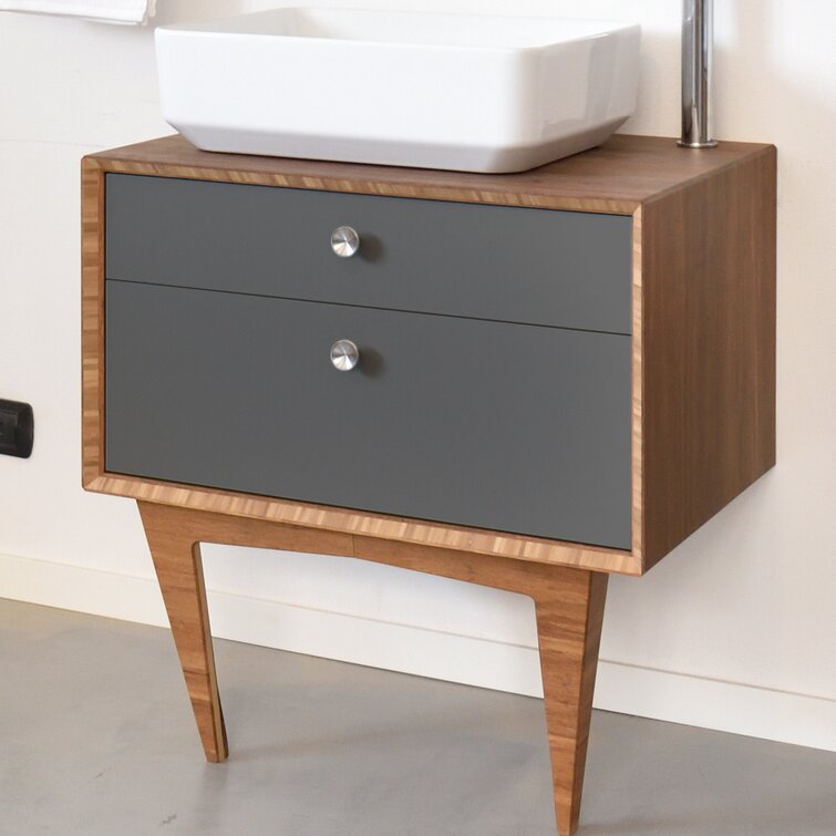 Bamboo shop vanity unit